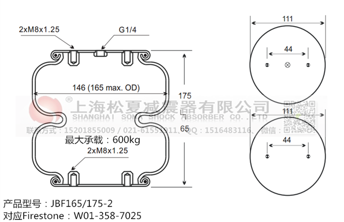 JBF165/175-2橡膠<a href='http://www.webabroad.cn/' target='_blank'><u>空氣彈簧</u></a>